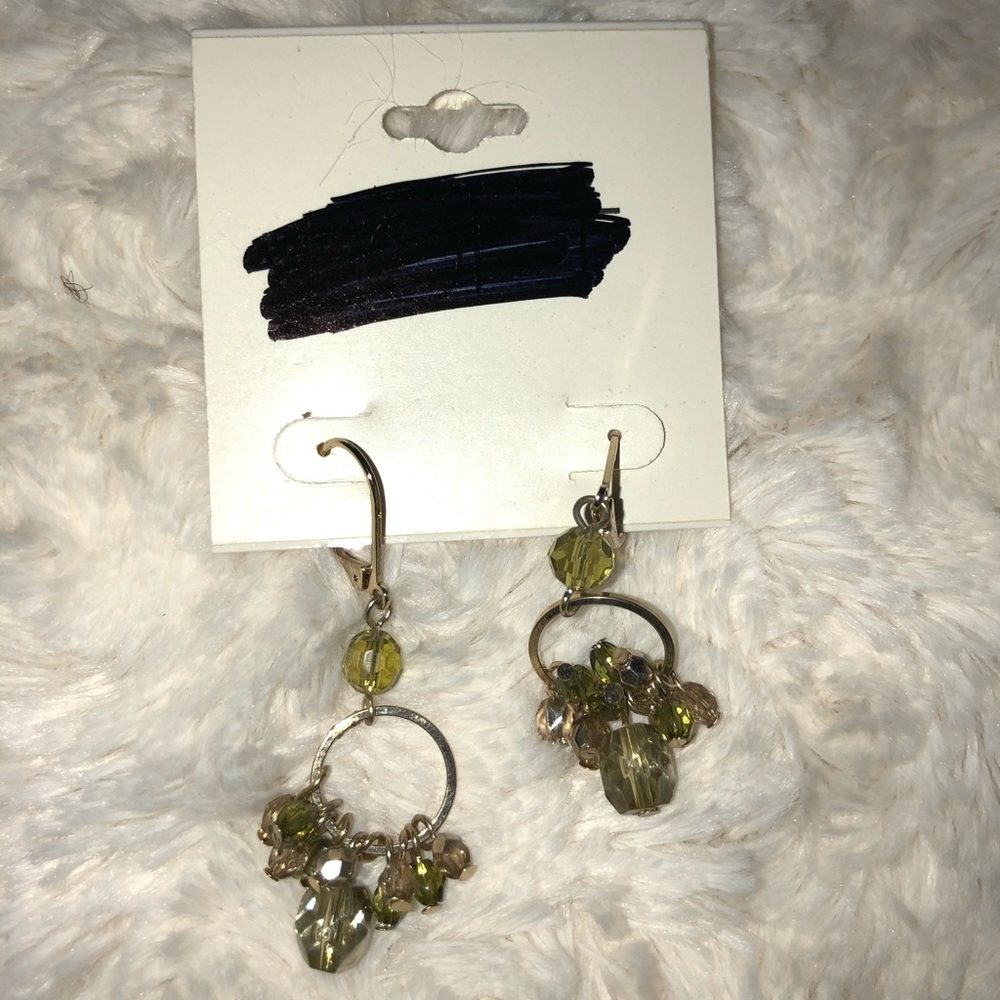 Circle Gem Earrings